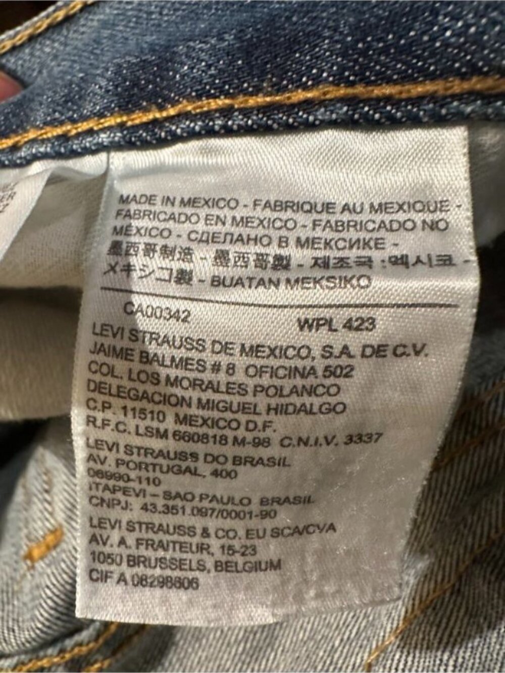 Levi’s 569 Loose Straight Jeans Men’s 32x30 Measures 34x29 Faded Blue Denim 2013 - Picture 10 of 15